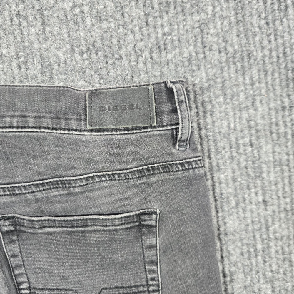 Diesel D-Roisin-High Jeans Mens 31x30 Gray Super-Skinny Charcoal Wash Stretch - Picture 8 of 16